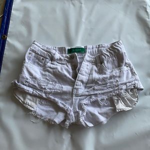 Cropped Jean shorts